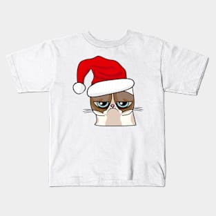 Grim cat Christmas Kids T-Shirt